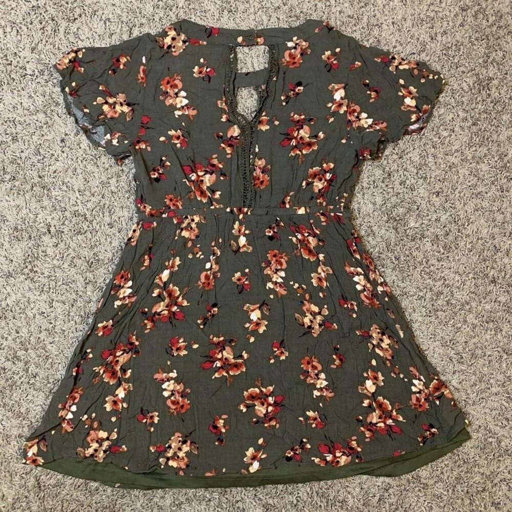 Dress Womens M Green Red